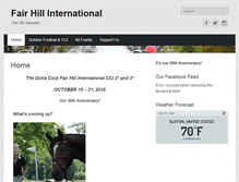 Tablet Screenshot of fairhillinternational.com